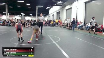 96 lbs Round 1 (4 Team) - Tyden Shuman, Steller Trained Krayt vs Lucas Gingrich, Centurion WC