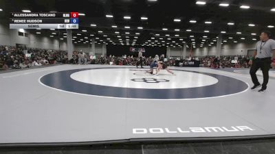 105 lbs Semis - Allessandra Toscano, NXT Level Wrestling Academy vs Renee Hudson, Betterman Elite Wrestling
