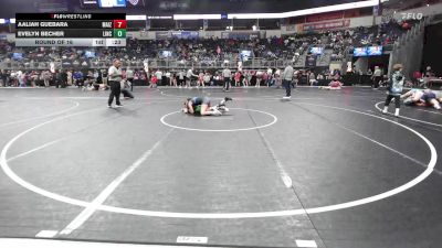 122.8-133.8 lbs Round Of 16 - Aaliah Guebara, Maize vs Evelyn Becher, Lincoln High