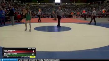 6A - 120 lbs Quarterfinal - Braden Tatum, Derby vs Zac Petrusky, Junction City