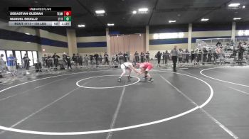 130 lbs Quarterfinal - Sebastian Guzman, Team So-Cal vs Manuel Sedillo, LV Bears WC