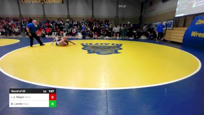 168 lbs Round Of 32 - Javon Major, Paloma Valley vs Brett Lamb, Poudre (CO)