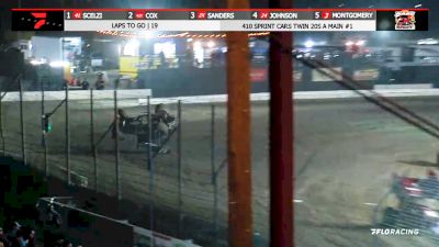 Corey Day Flips Into The Catch Fence At Kings Speedway