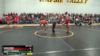 12 lbs Round 2 - Lukas Weiss, South Winneshiek vs Kaedyn Anderson, Waukon