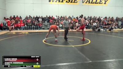 12 lbs Round 2 - Lukas Weiss, South Winneshiek vs Kaedyn Anderson, Waukon