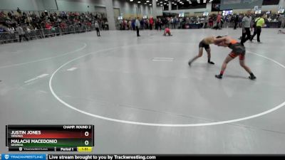 120 lbs Champ. Round 2 - Justin Jones, Virginia vs Malachi Macedonio, Georgia