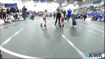 49 lbs Consi Of 8 #2 - Asher Fanshier, Clinton Youth Wrestling vs Jo Thigpen, Choctaw Ironman Youth Wrestling