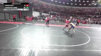 118 lbs Champ. Round 2 - Charlotte James, Lancaster Wrestling Club vs Alexis Otto, New Richmond