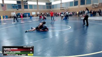 105lbs Cons. Round 4 - Aleksia Ramirez, Lakes (Girls) vs Elana-Lou Sanders, Emerald Ridge (Girls)