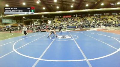 126 lbs 2nd Place Match - Josiah Nelson, Trophy Hunters Wrestling Club vs Michael Brody Keith, Natrona Colts