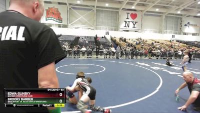 63 lbs Semifinal - Brooks Barber, Brockport Jr. Blue Devils Wrestling Club vs Edwa Glinsky, Quaker Wrestling Club