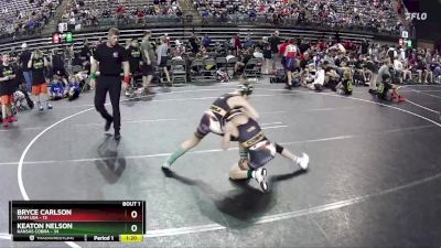 100 lbs Quarterfinals (8 Team) - Keaton Nelson, Kansas Cobra vs Bryce Carlson, Team USA