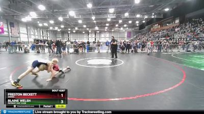 82 lbs Semifinal - Preston Beckett, NWWC vs Blaine Welsh, Patriot Mat Club