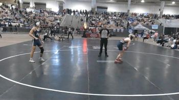 A 132 lbs Champ. Round 1 - Gage Goetz, Creek Wood High School vs Gavin Pelkey, Battle Creek High School