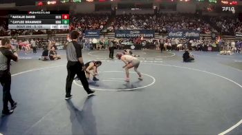 G 120 lbs Semifinal - Caylee Brammer, Benton Girls vs Natalie Davis, Haughton Girls