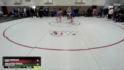 150 lbs Quarterfinal - Alex Serrano, Gilroy vs Sebastian Garcia, Junipero Serra