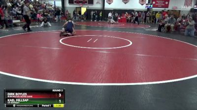 150 lbs Round 2 - Dirk Boyles, Burlington Notre Dame vs Kael Millsap, CR Kennedy