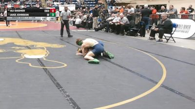 3 - 106 lbs Cons. Semi - Jake Johnson, Hidden Valley vs Ali Dasher, Culpeper County
