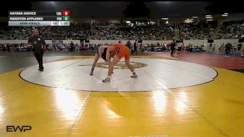 175 lbs Semifinal - Hayden Justice, Tahlequah vs Kingston Applebee, Piedmont