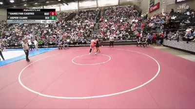 3A 235 lbs 3rd Place Match - Danelynn Castro, Manti vs Aspen Clark, Richfield