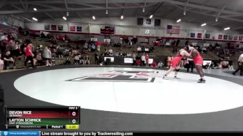 285 lbs Cons. Round 6 - Devon Rice, Newberry vs Layton Schmick, East Stroudsburg