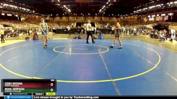 160 lbs Champ. Round 2 - Ross Simpson, Barron G Collier vs Josh Woyan, Point Pleasant