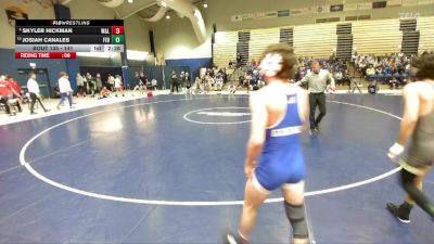 141 lbs Champ. Round 1 - Josiah Canales, Ferrum vs Skyler Hickman, Washington & Lee