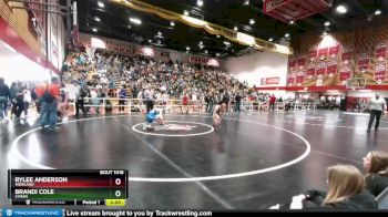 125 lbs Champ. Round 1 - Brandi Cole, Lyman vs Rylee Anderson, Worland