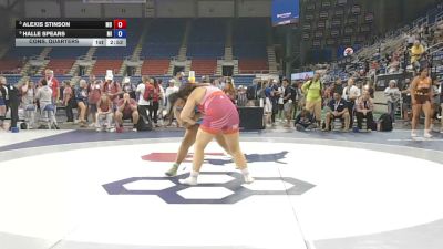 235 lbs Cons. Quarters - Alexis Stinson, Missouri vs Halle Spears, Michigan