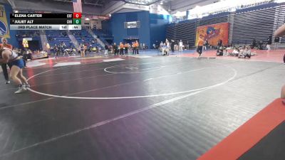 155 lbs 3rd Place Match - Juliet Alt, Chestnut Ridge vs Elena Carter, Courtland