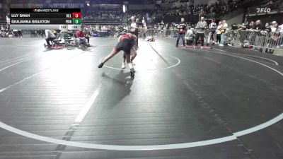 106 lbs Round Of 16 - Lily Shah, Hillsborough vs Giulianna Braxton, Point Pleasant