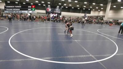 126 lbs Champ. Rd Of 16 - Dominick Turner, STL Warrior vs Cillian Vroman, B.A.M. Training Center