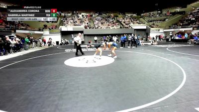 120 lbs Round Of 16 - AlexAndrea Corona, Monache vs Gabriela Martinez, Pioneer Valley