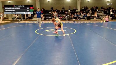 77-82 lbs Round 3 - Ainslee Kerr, HWA vs Emmaleigh Harris, HWA
