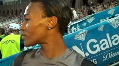 Kellie Wells feels pressure off after Olympic bronze medal at 2012 Stockholm Diamond League