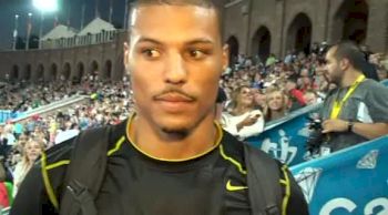 Ryan Bailey pleased to be consistently under 10 seconds at 2012 Stockholm Diamond League