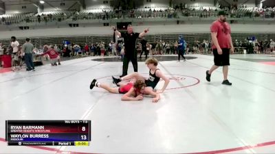 113 lbs Round 1 - Ryan Barmann, Greater Heights Wrestling vs Waylon Burress, Missouri