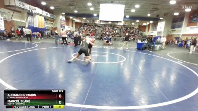 157 lbs Champ. Round 1 - Alexander Marin, Corona High School vs Marcel Blake, South Torrance