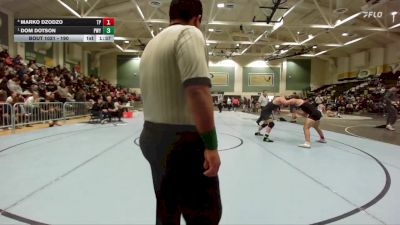 190 lbs Semifinal - Dom Dotson, Poway vs Marko Dzodzo, Torrey Pines