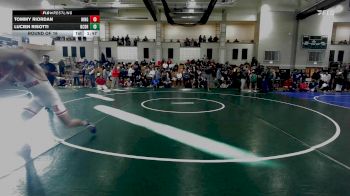 157 lbs Round Of 16 - Tommy Riordan, Hingham vs Lucien Risotti, Bristol County/Dighton Rehoboth