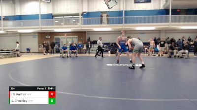174 lbs Quarterfinal - Gerrit Andrus, Muskegon Community College vs Jared Checkley, Southwestern Michigan Community College