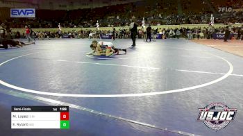 90 lbs Semifinal - Madisson Lopez, Clinton Youth Wrestling vs Emersyn Rylant, Norman Grappling Club