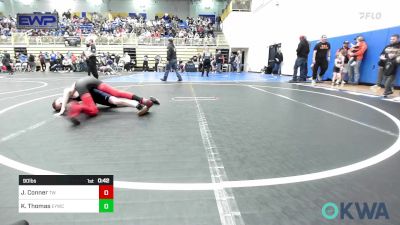 90 lbs Rr Rnd 2 - John Conner, Tuttle Wrestling vs Henry Romero, IV, Wolfpak Wrestling