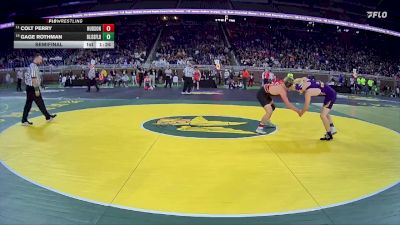 D4-132 lbs Semifinal - Colt Perry, Hudson vs Gage Rothman, Blissfield
