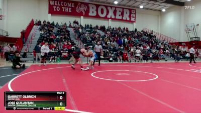 285 lbs Quarterfinal - Jose Quilantan, Shasta Community College vs Garrett Olbrich, Pacific (OR)