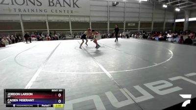 144 lbs Cons. Round 2 - Jordon Larson, OR vs Caisen Miserany, WY