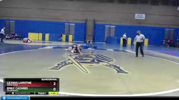 110 lbs Quarterfinal - Emily Cazares, Goldendale vs Lilyana Lamothe, White River