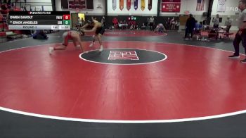 165 lbs Round 5 - Erick Angeles, CR Kennedy vs Owen Davolt, Fort Madison JV
