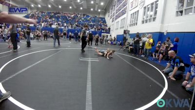 67 lbs Consi Of 8 #2 - Witten Benton, Hennessey Takedown Club vs David Wilson, Newcastle Youth Wrestling