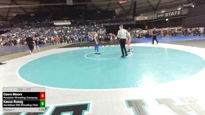 117 lbs Quarters - Ozero Moore, Punisher Wrestling Company vs Kason Romig, NorthEast 509 Wrestling Club